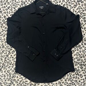 Van Heusen Men's Black Dress Shirt